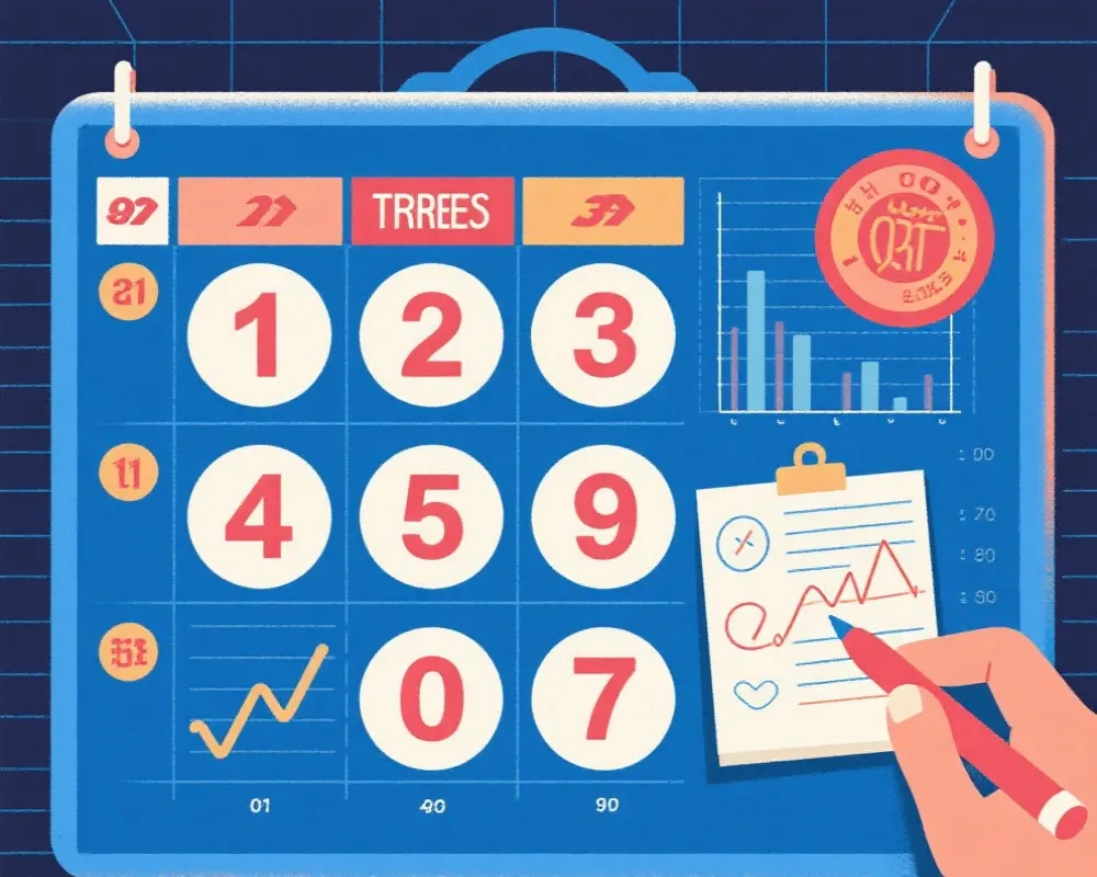 走势分析与数据观察示意图